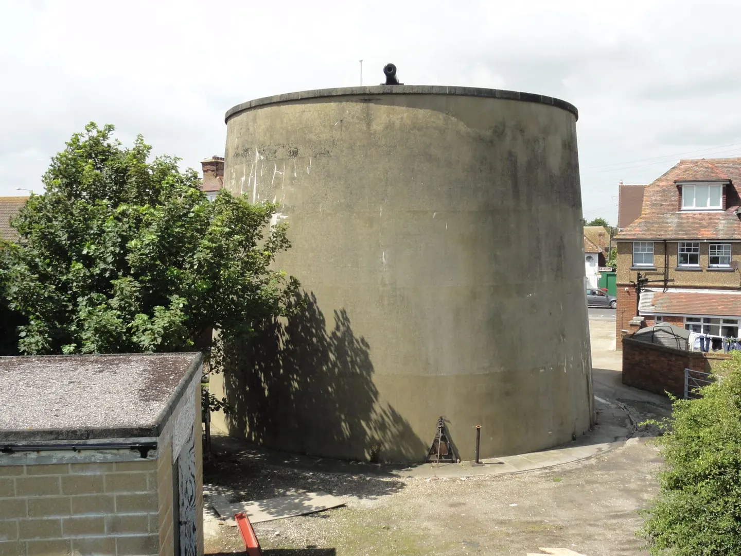 Photo of Dymchurch Martello Tower, an artillery fort near New Romney, Kent, south east England.