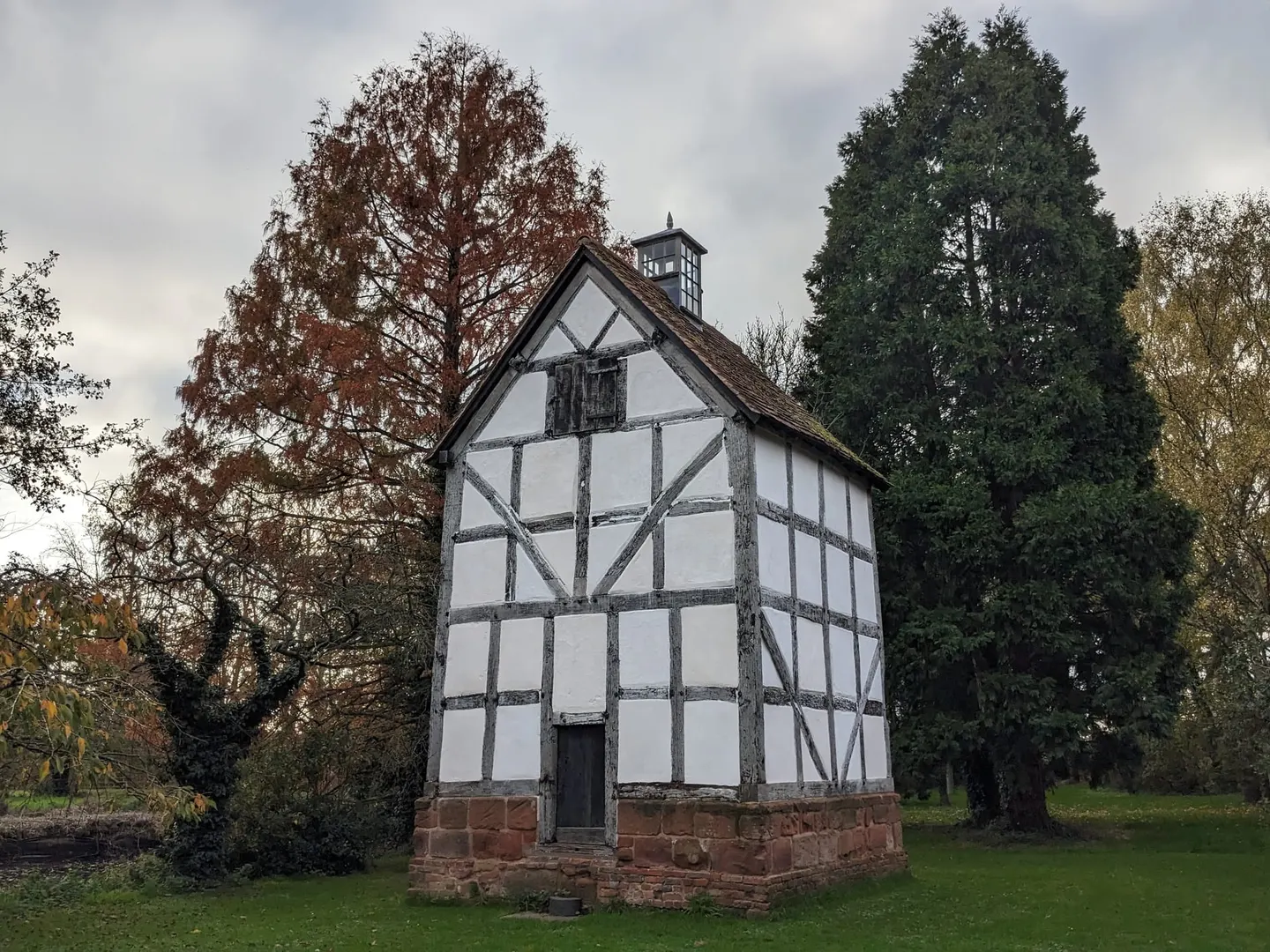 Photo of Wichenford Dovecote, an ancient site near Hallow, Worcestershire, central England.