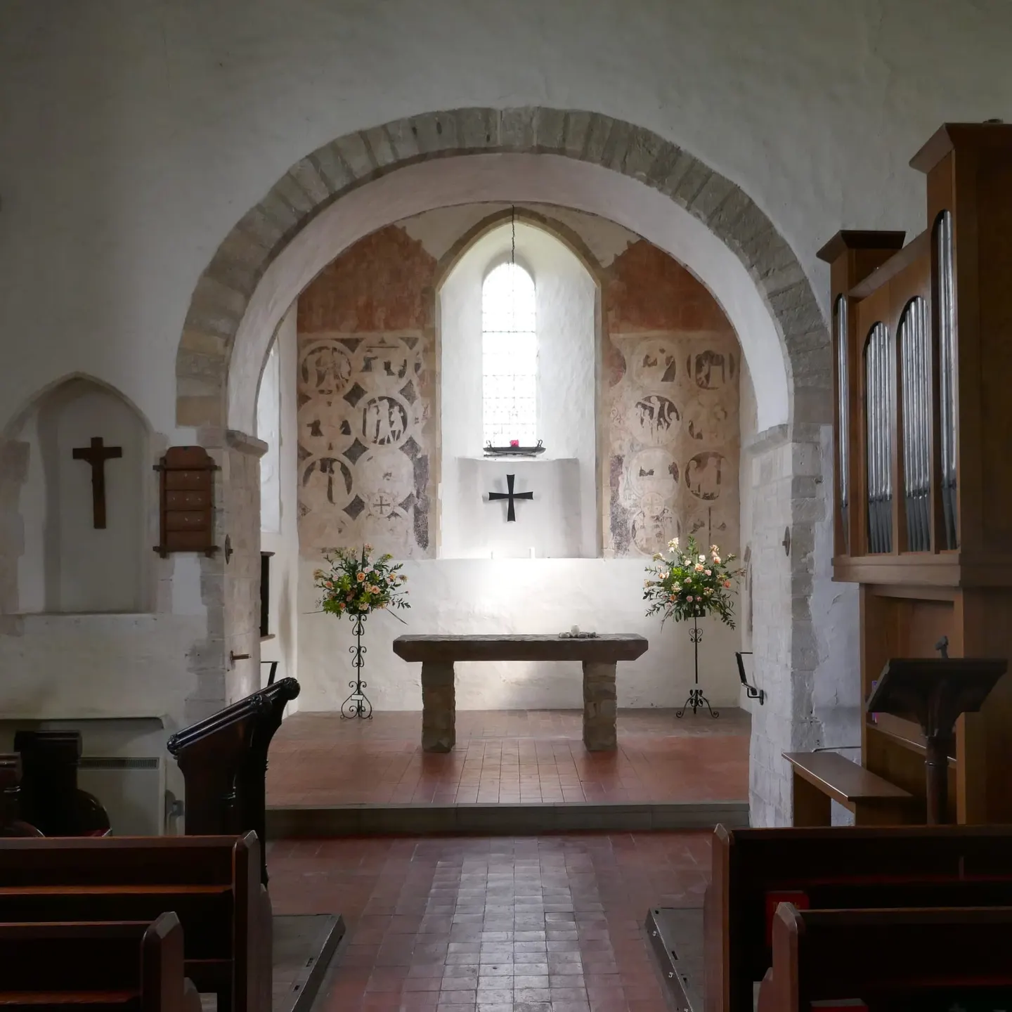 Photo of St Mary the Virgin, Brook, a church in Kent, south east England.