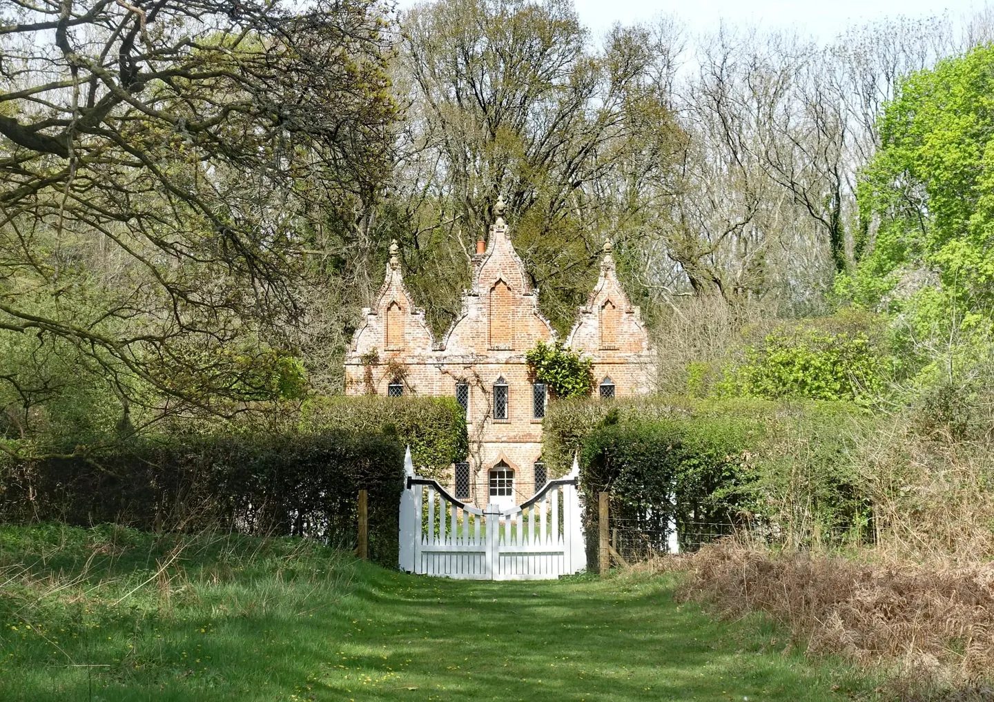 Photo of King Henry's Hunting Lodge, an ancient site near North Warnborough, Hampshire, south east England.