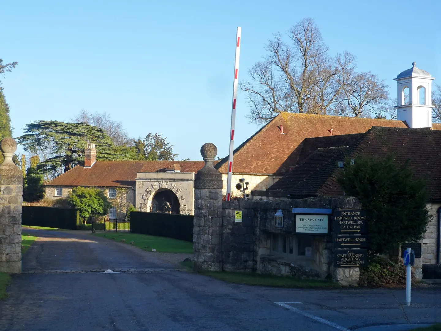 Photo of Hartwell House, a Grade II* registered house & garden near Cuddington, Buckinghamshire, south east England.