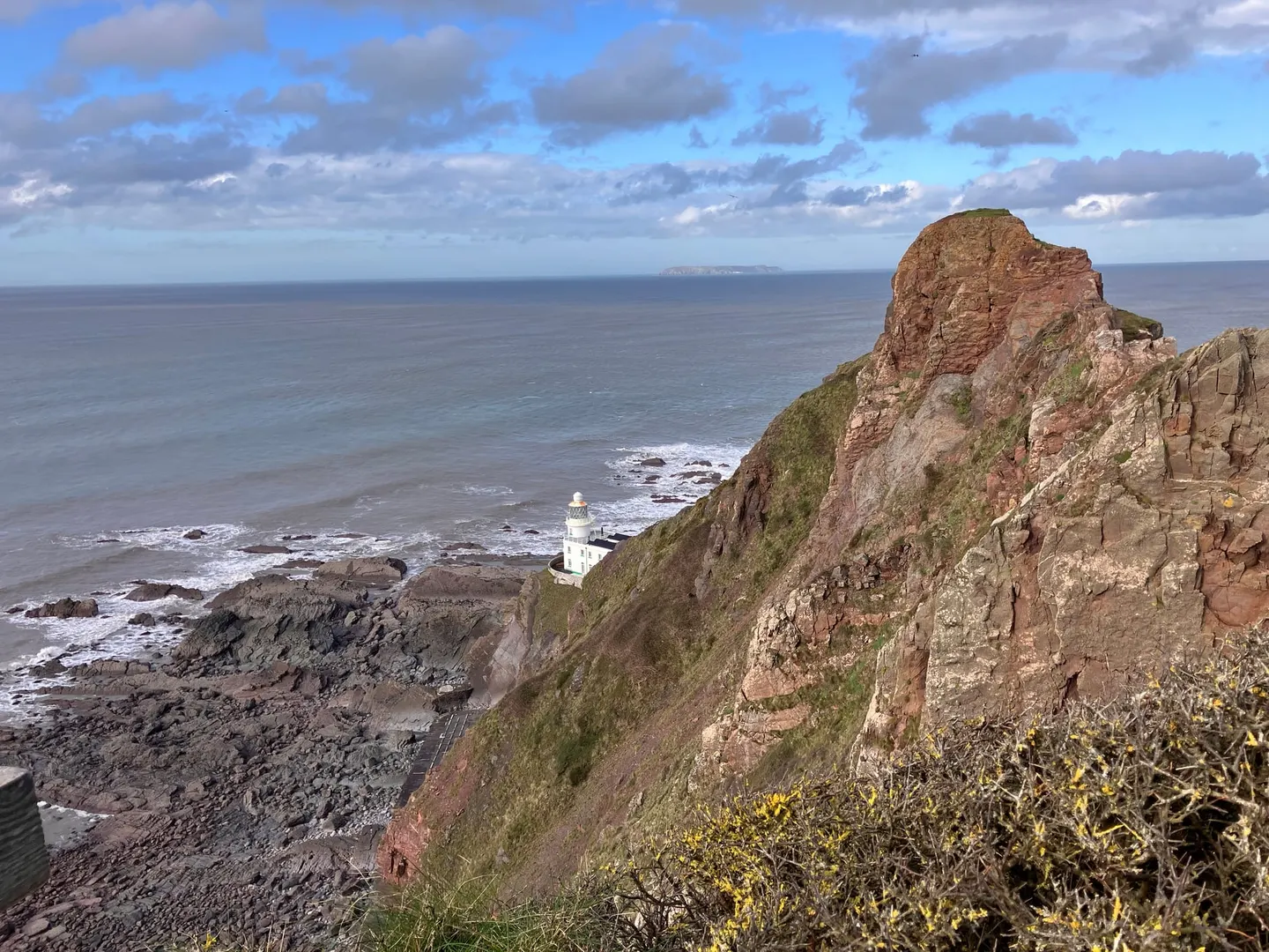 Photo of Hartland Point Lighthouse, a lighthouse in Devon, south west England.
