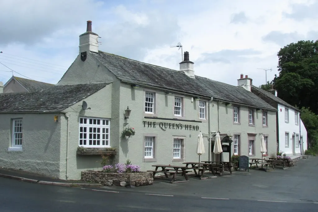 Photo of The Queen's Head Inn, a pub near Askham in the Lake District, Cumbria, north west England.