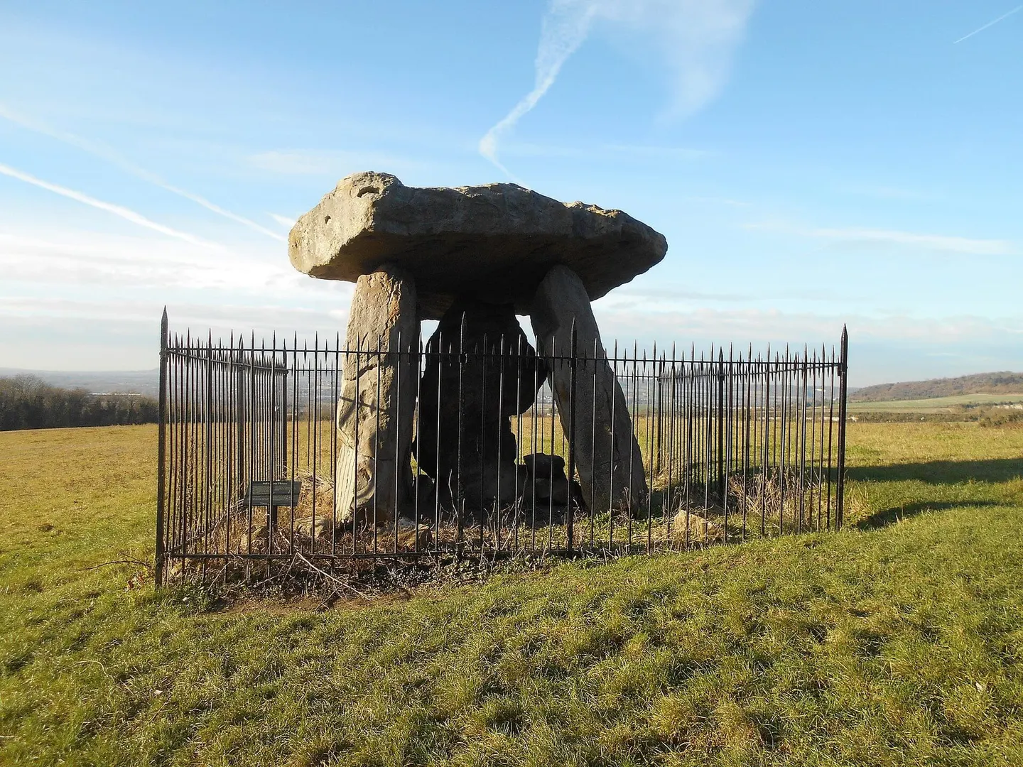 Photo of Kit's Coty House, a chambered tomb near Aylesford, Kent, south east England.