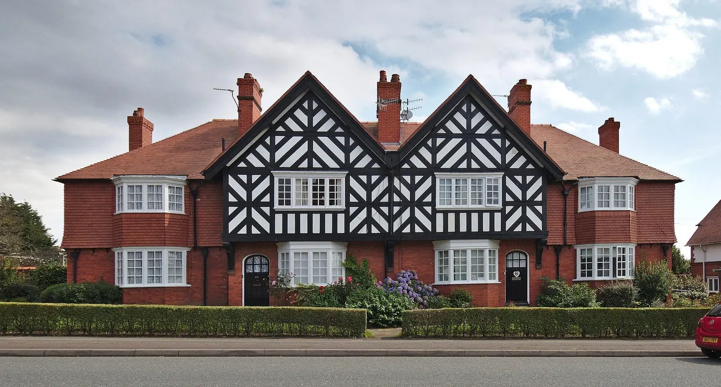 Photo of Port Sunlight, a village in Merseyside, north west England.