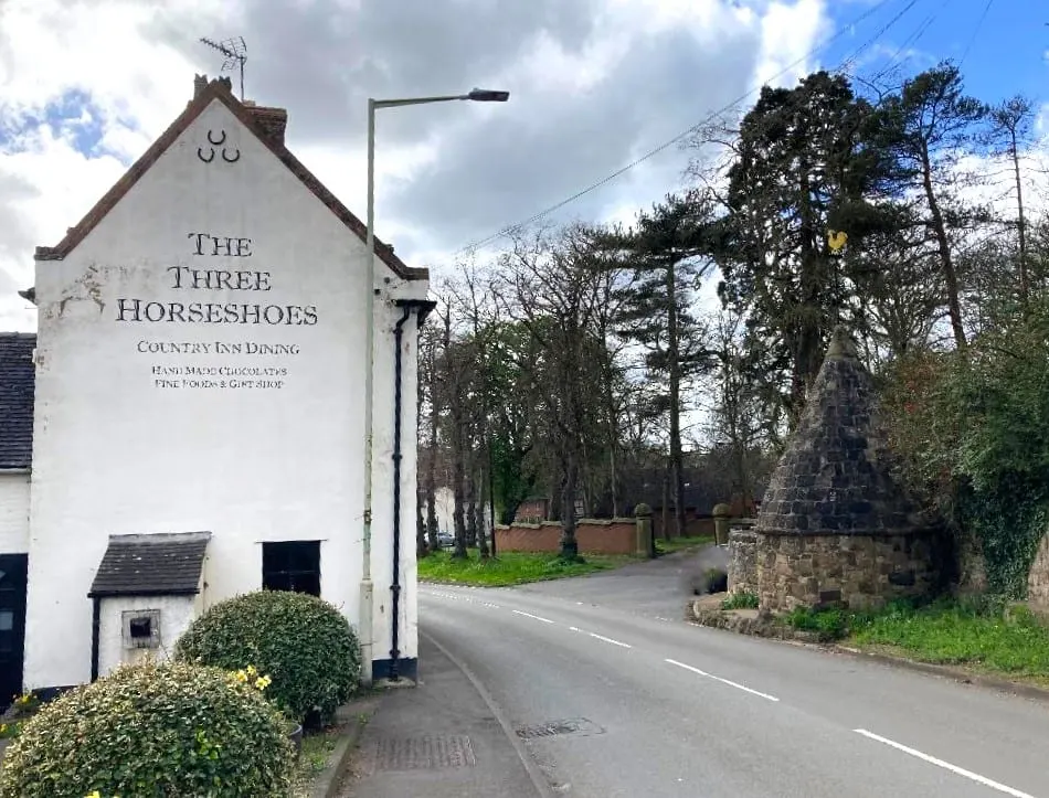 Photo of Breedon on the Hill, a village in Leicestershire, central England.