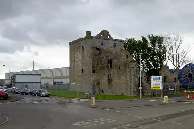 Photo of Rosyth Castle, a ruined castle near North Queensferry, Fife, central Scotland.