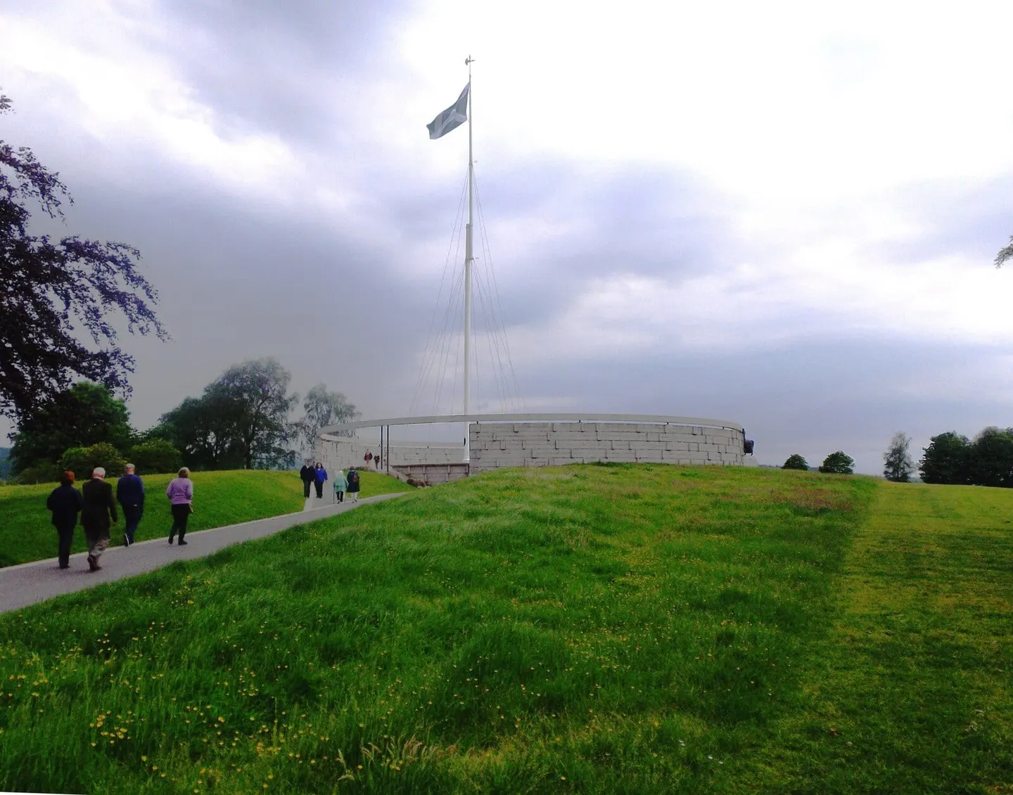 Photo of the site of the Battle of Bannockburn in Stirling, central Scotland.