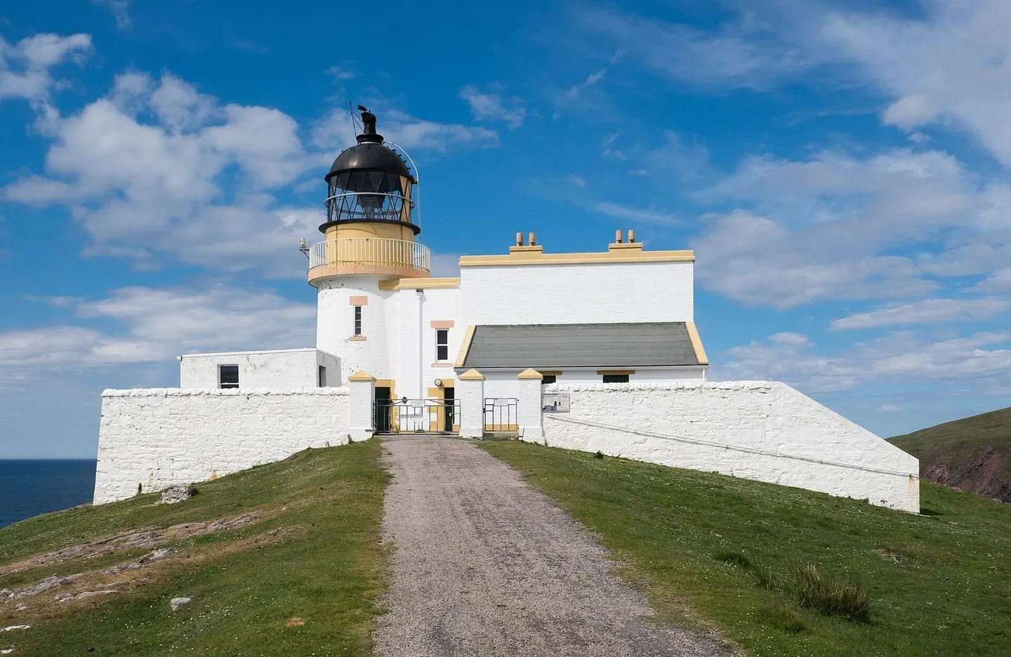 Photo of Stoer Head Lighthouse, a lighthouse in Assynt–Coigach, Highland, the Scottish Highlands and Islands.