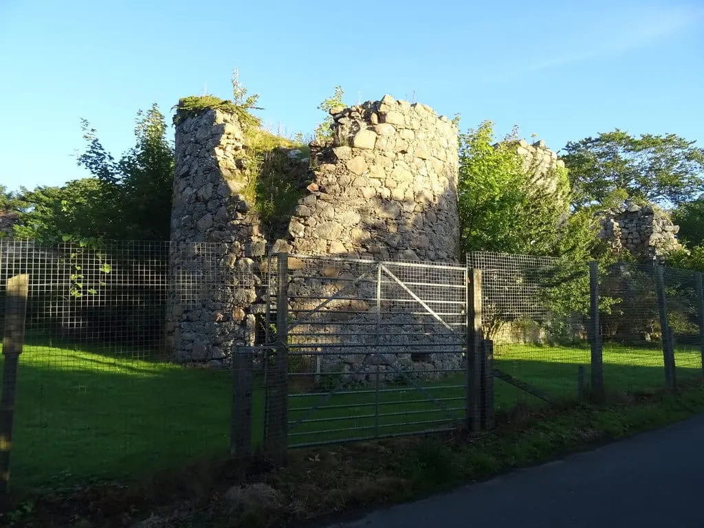 Photo of Inverugie Castle, a ruined castle near Peterhead, Aberdeenshire, north east Scotland.