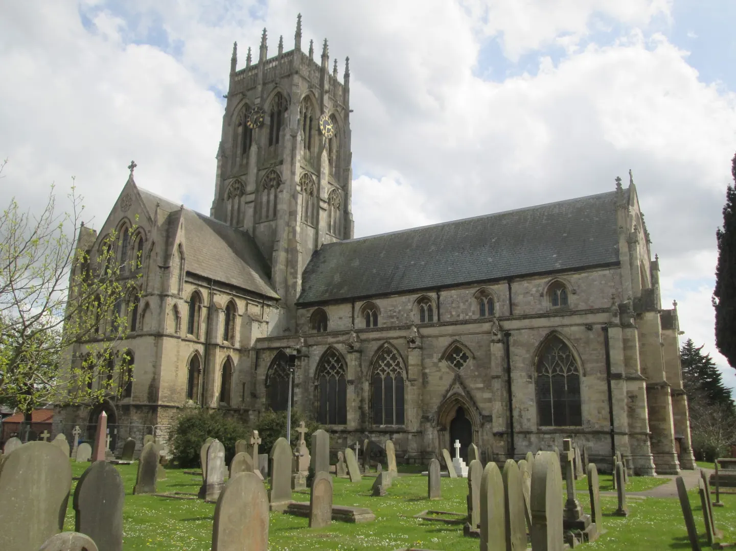 Photo of St Augustine's Church, Hedon, a church in East Riding of Yorkshire, northern England.