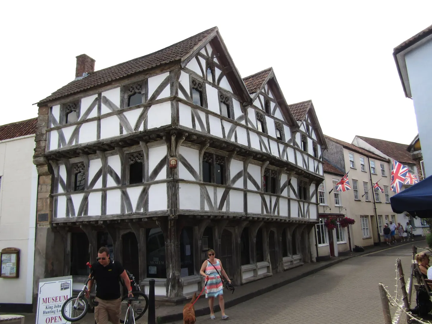 Photo of King John's Hunting Lodge, a house & garden near Axbridge, Somerset, south west England.