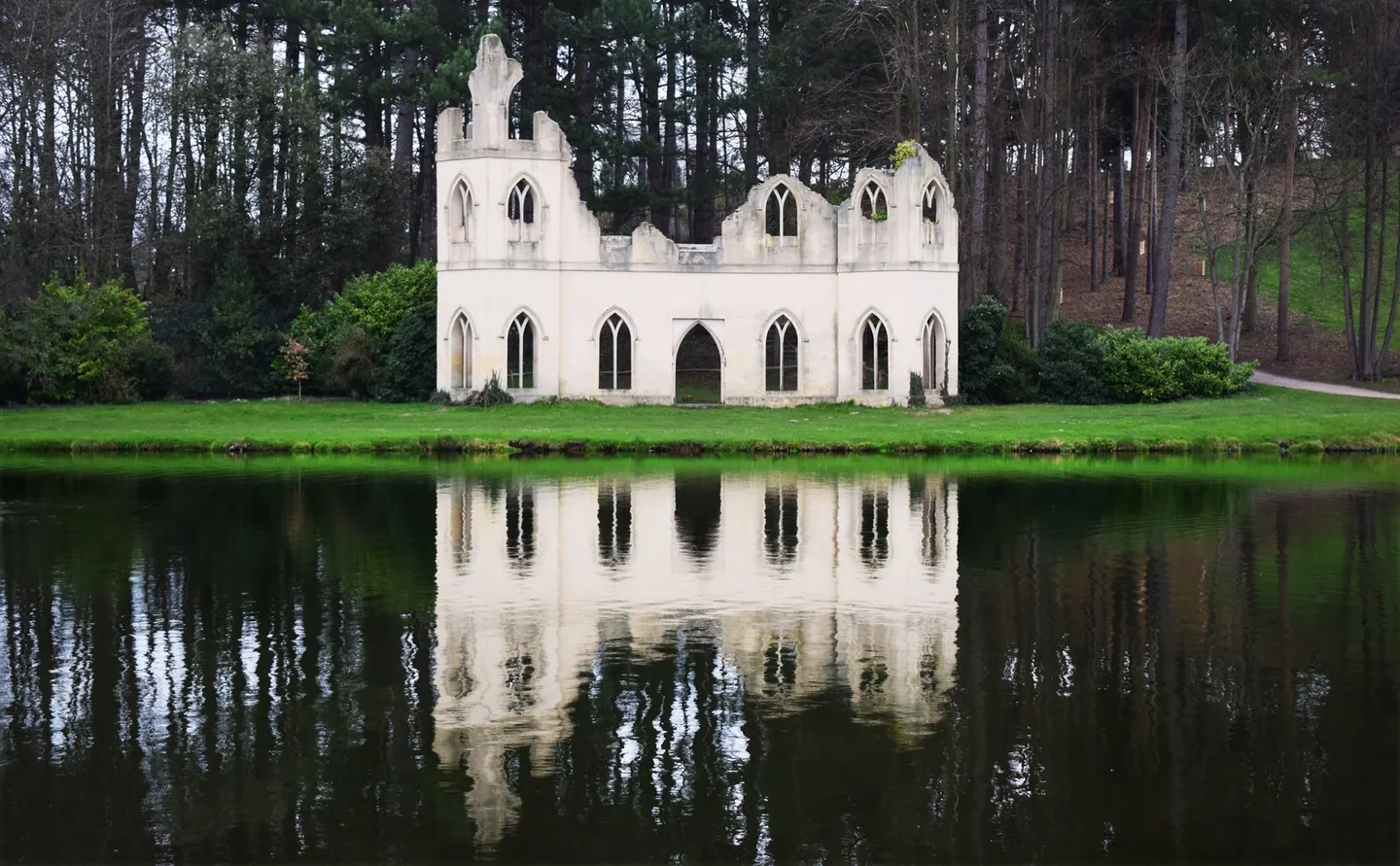 Photo of Painshill, a garden near Cobham, Surrey, south east England.