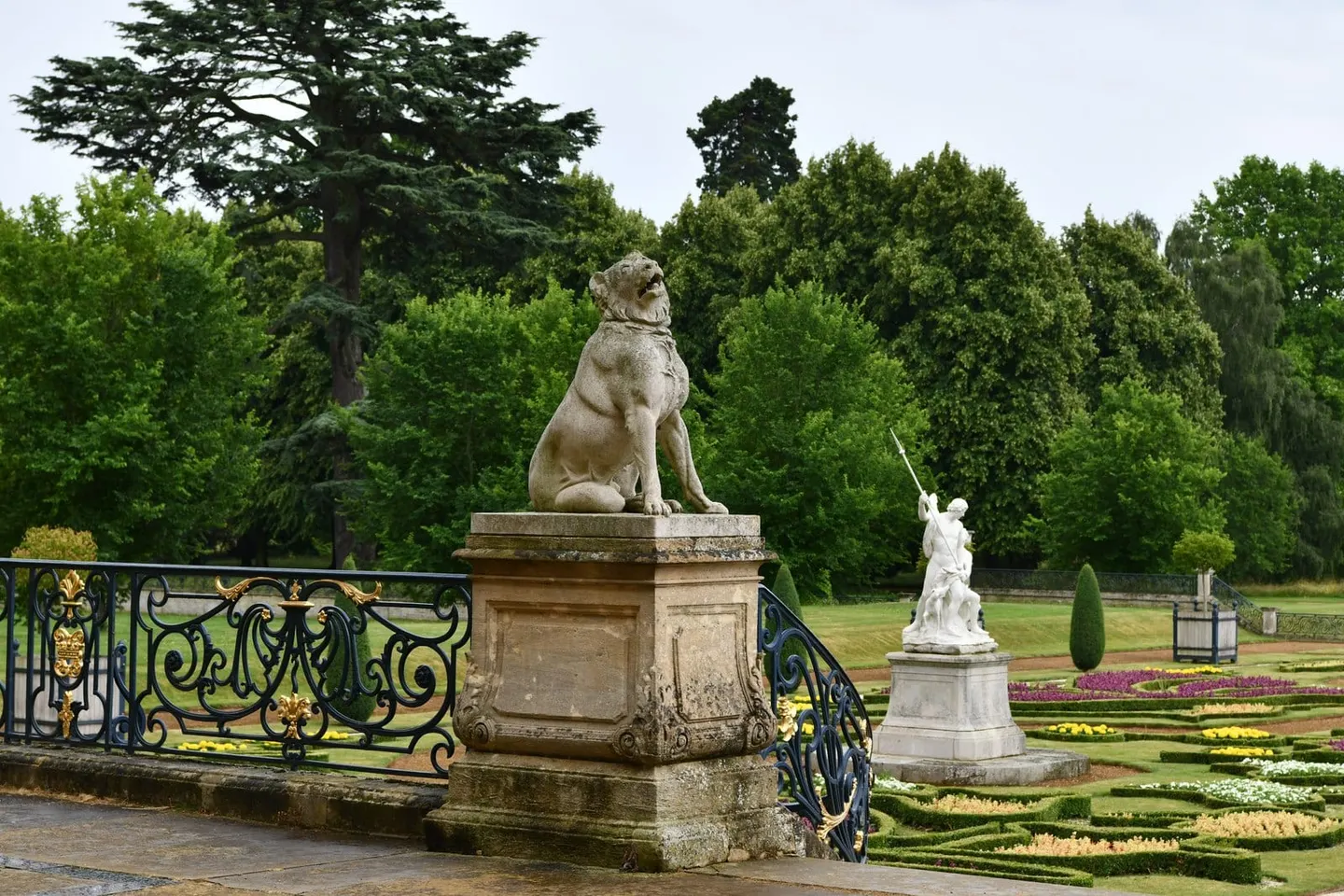 Photo of Wrest Park Gardens, a Grade I registered house & garden near Silsoe, Bedfordshire, eastern England.