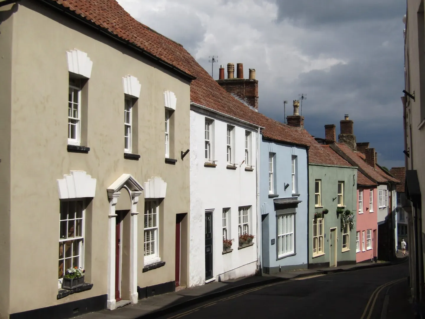Photo of Axbridge, a village in Somerset, south west England.