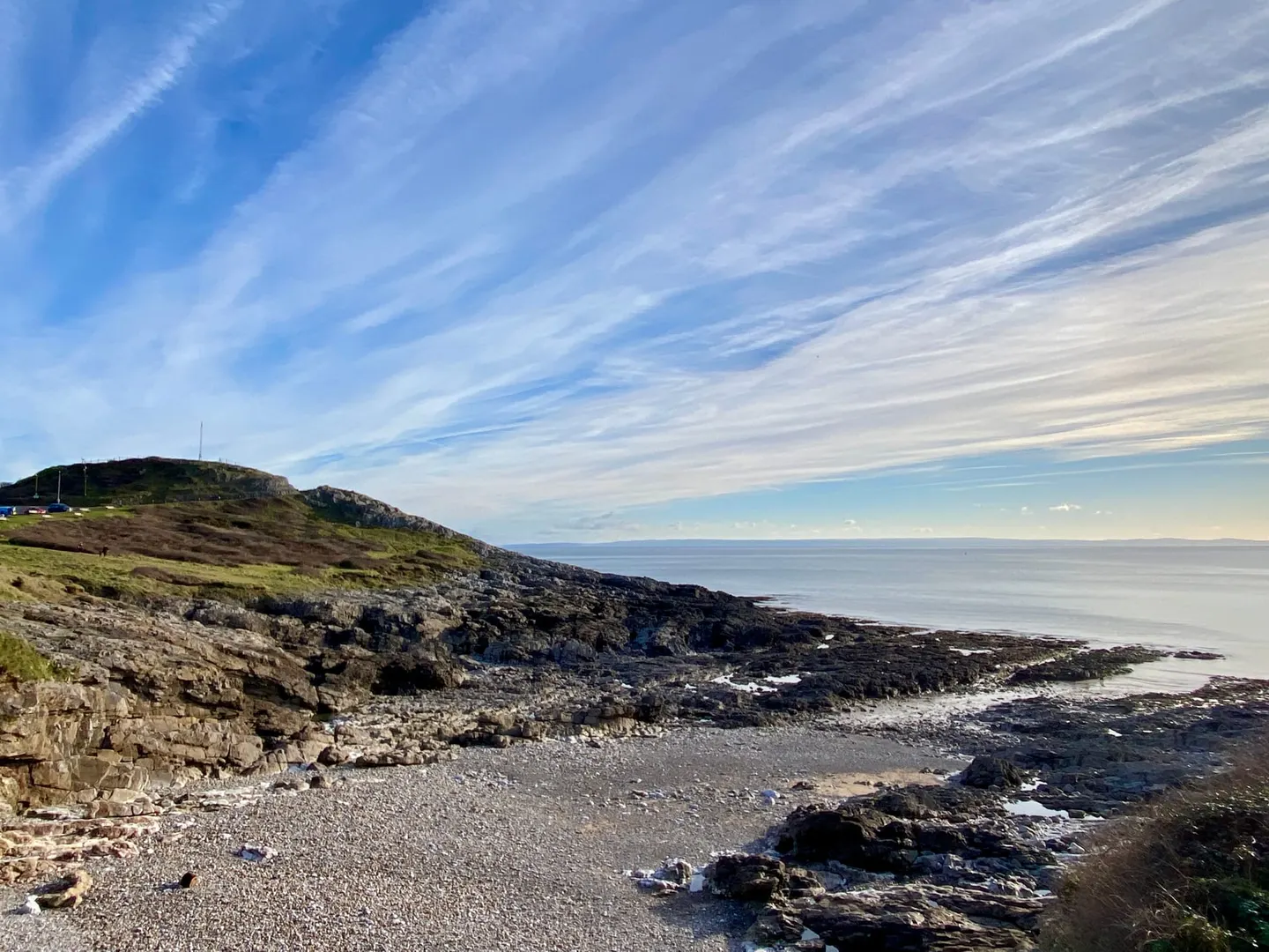 Photo of Limeslade Bay, a cove near Mumbles in Gower, Swansea, south west Wales.