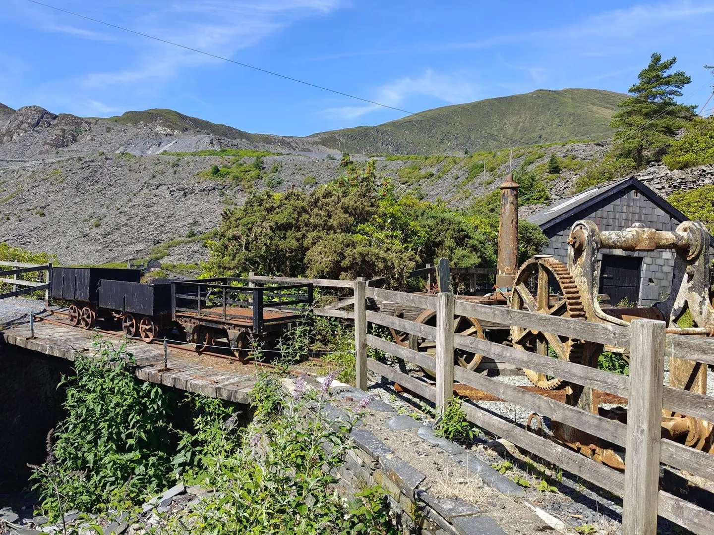 Photo of Llechwedd Slate Caverns, a visitor attraction near Blaenau Ffestiniog, Gwynedd, north Wales.