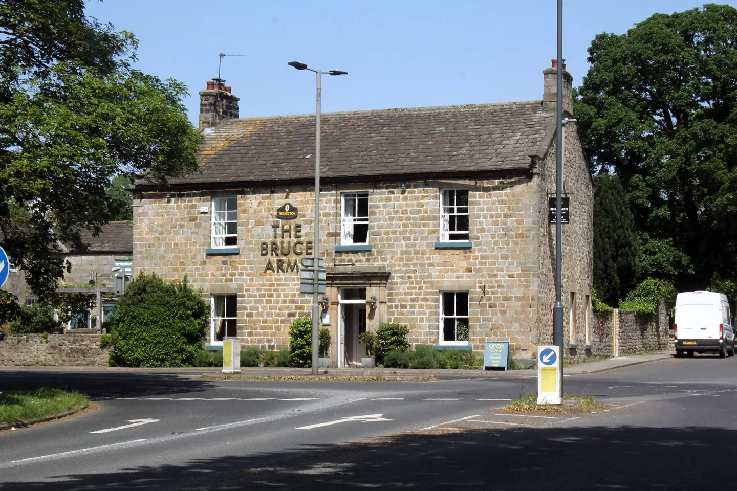 Photo of The Bruce Arms, a pub near West Tanfield, North Yorkshire, northern England.