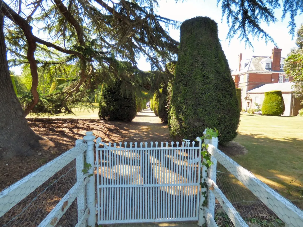 Photo of Bodrhyddan Hall gardens, a garden near Rhuddlan, Denbighshire, north Wales.