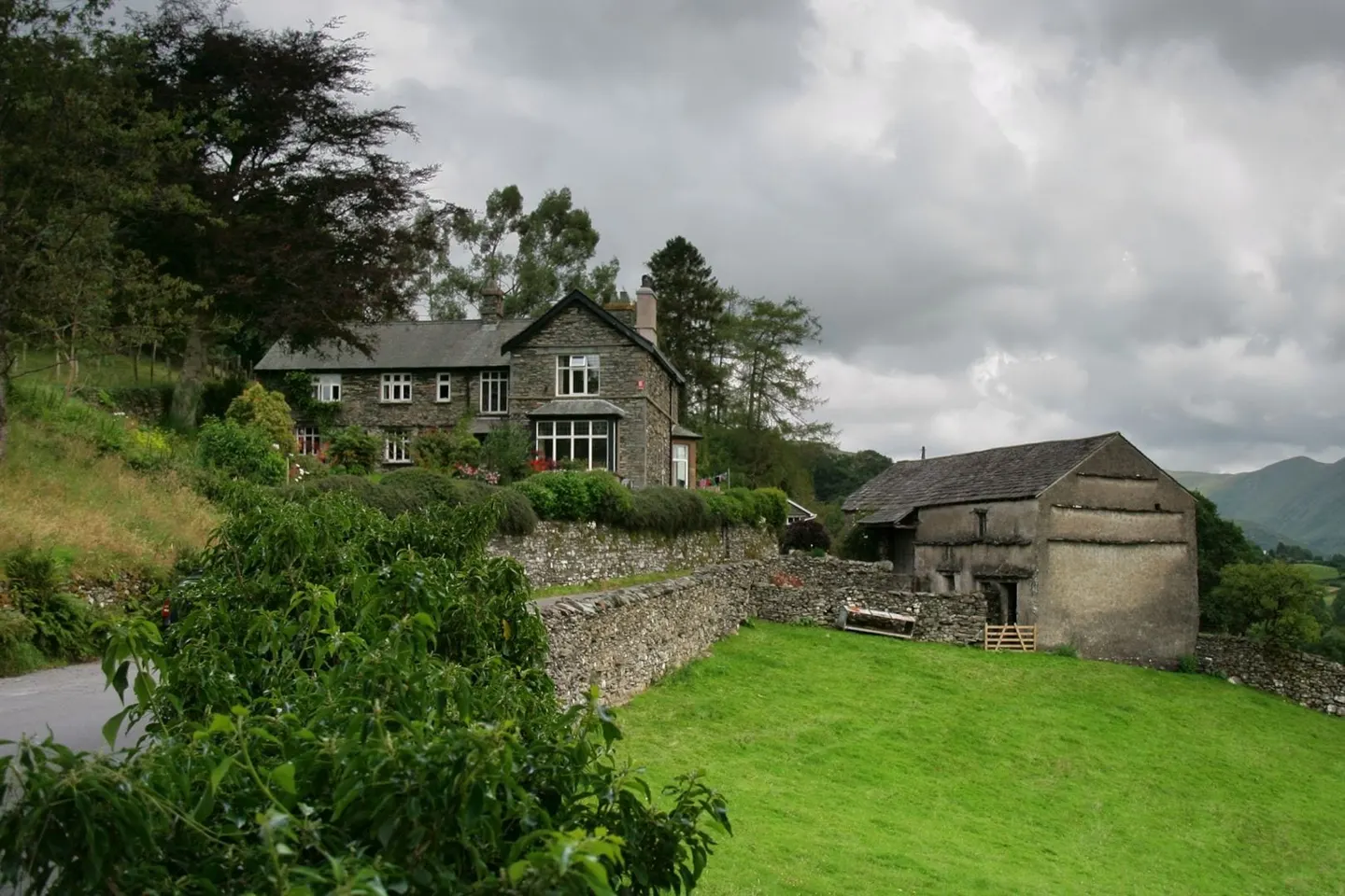 Photo of Troutbeck, a village in the Lake District, Cumbria, north west England.