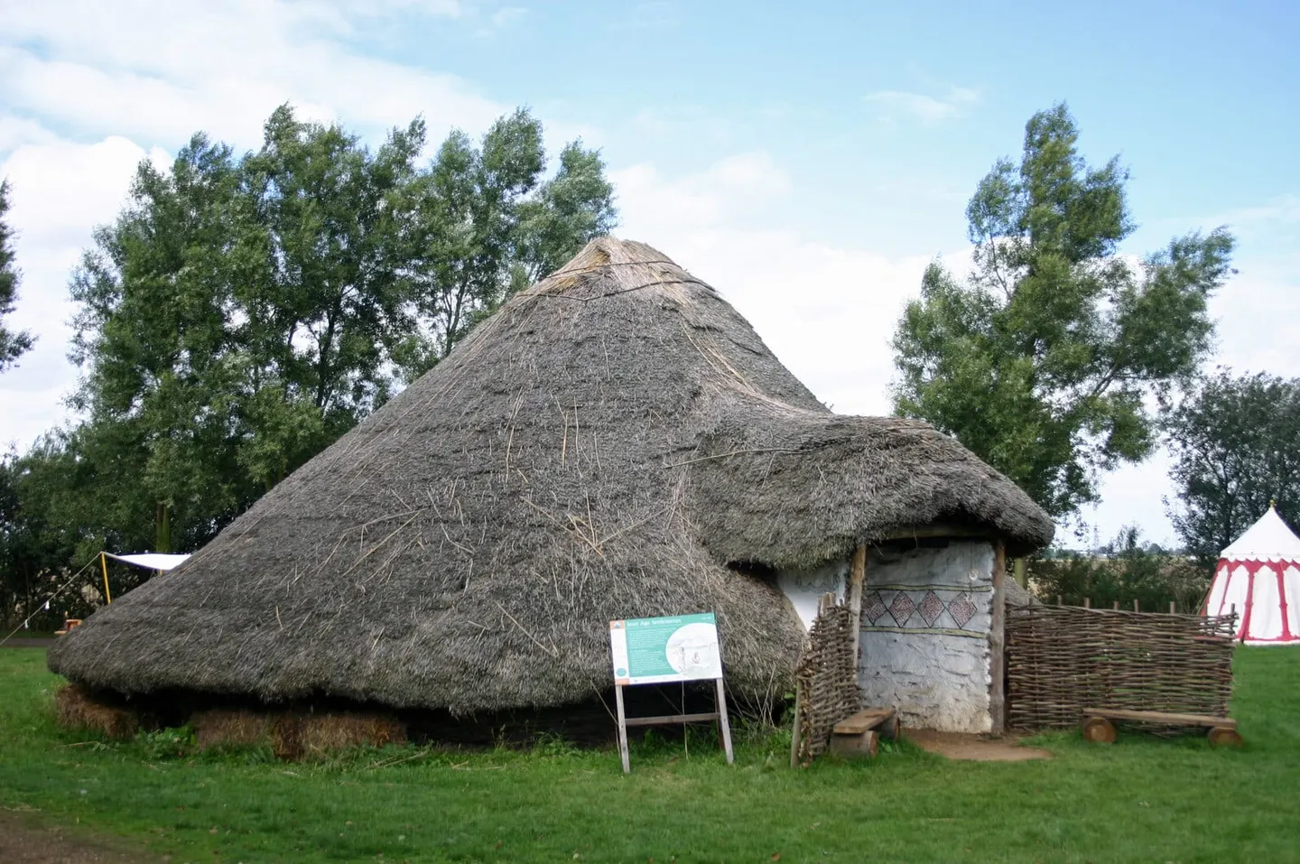 Photo of Flag Fen Archaeology Park, a visitor attraction near Peterborough, Cambridgeshire, eastern England.