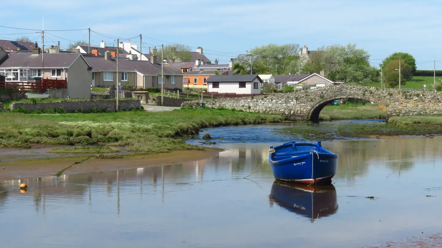 Photo of Aberffraw, a village in Anglesey, north Wales.