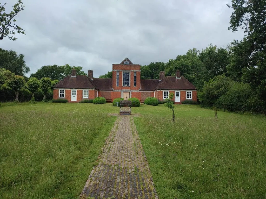 Photo of Sandham Memorial Chapel, an ancient site near Newbury in the North Wessex Downs, Hampshire, south east England.