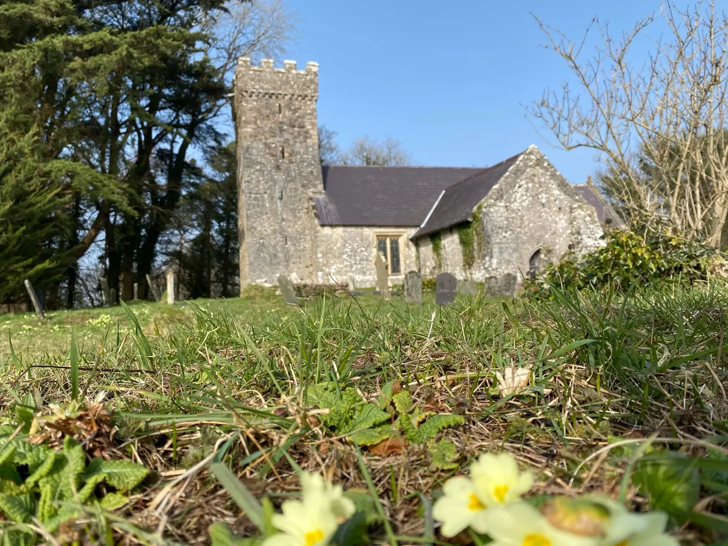 Photo of St Andrew's Church, Penrice, a church in Gower, Swansea, south west Wales.
