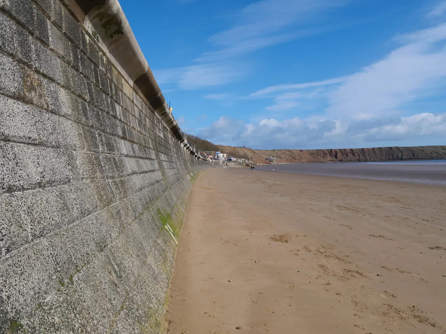 Photo of Filey, a swimming spot near Scarborough, North Yorkshire, northern England.