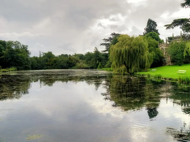 Photo of Staunton Harold Hall, a Grade II* registered house & garden near Breedon on the Hill, Leicestershire, central England.
