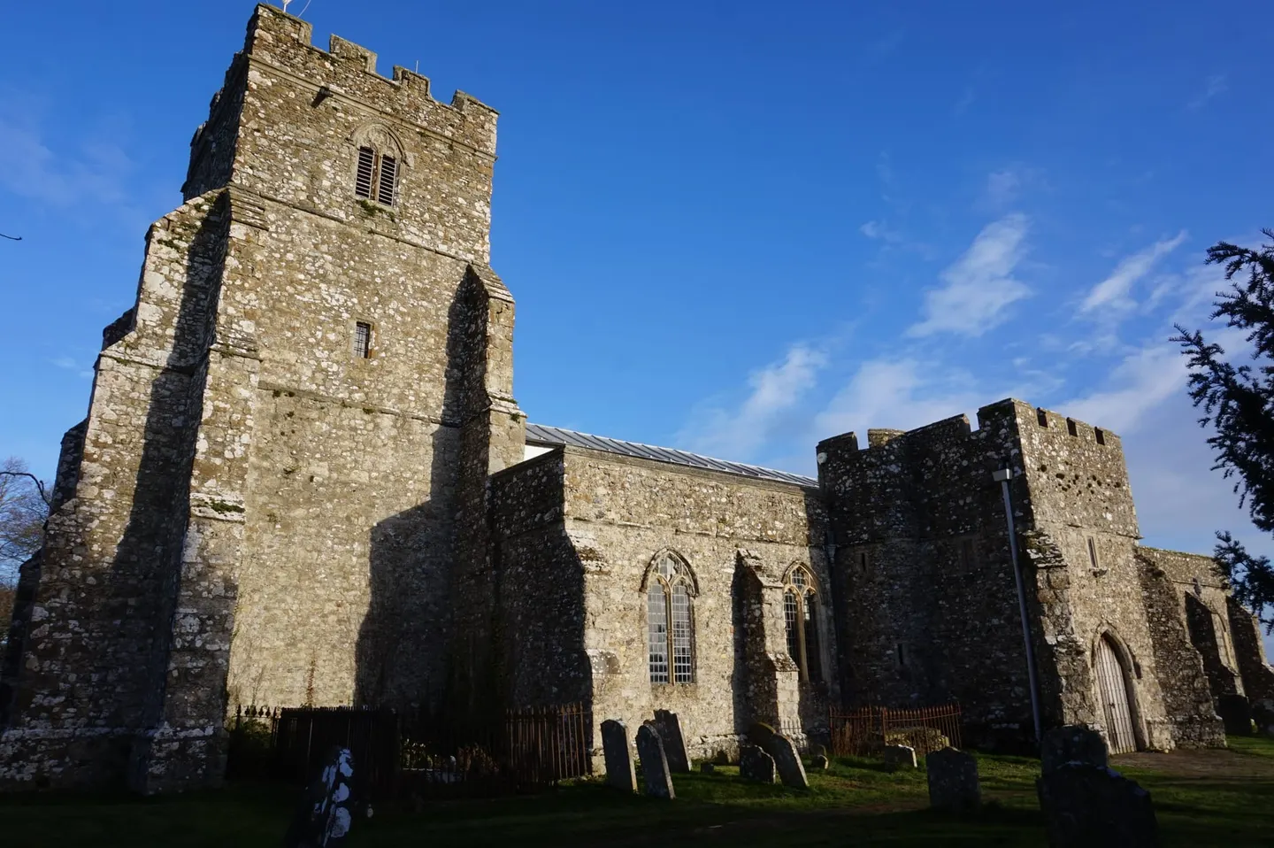 Photo of St George's, Ivychurch, a church in Kent, south east England.