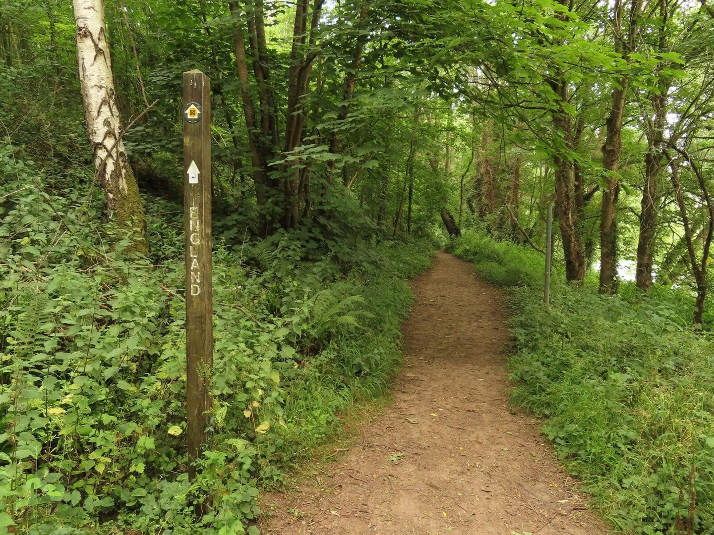 Photo along the Wye Valley Walk, a 136-mile long-distance path running from Chepstow to Plynlimon, Wales and England.