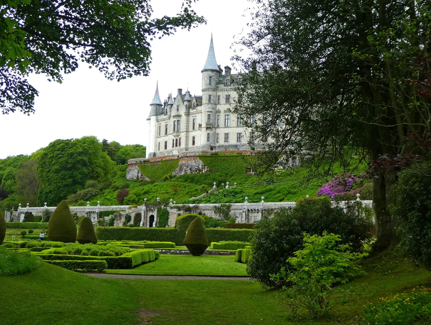 Photo of Dunrobin Castle Gardens, a garden near Golspie, Highland, the Scottish Highlands and Islands.