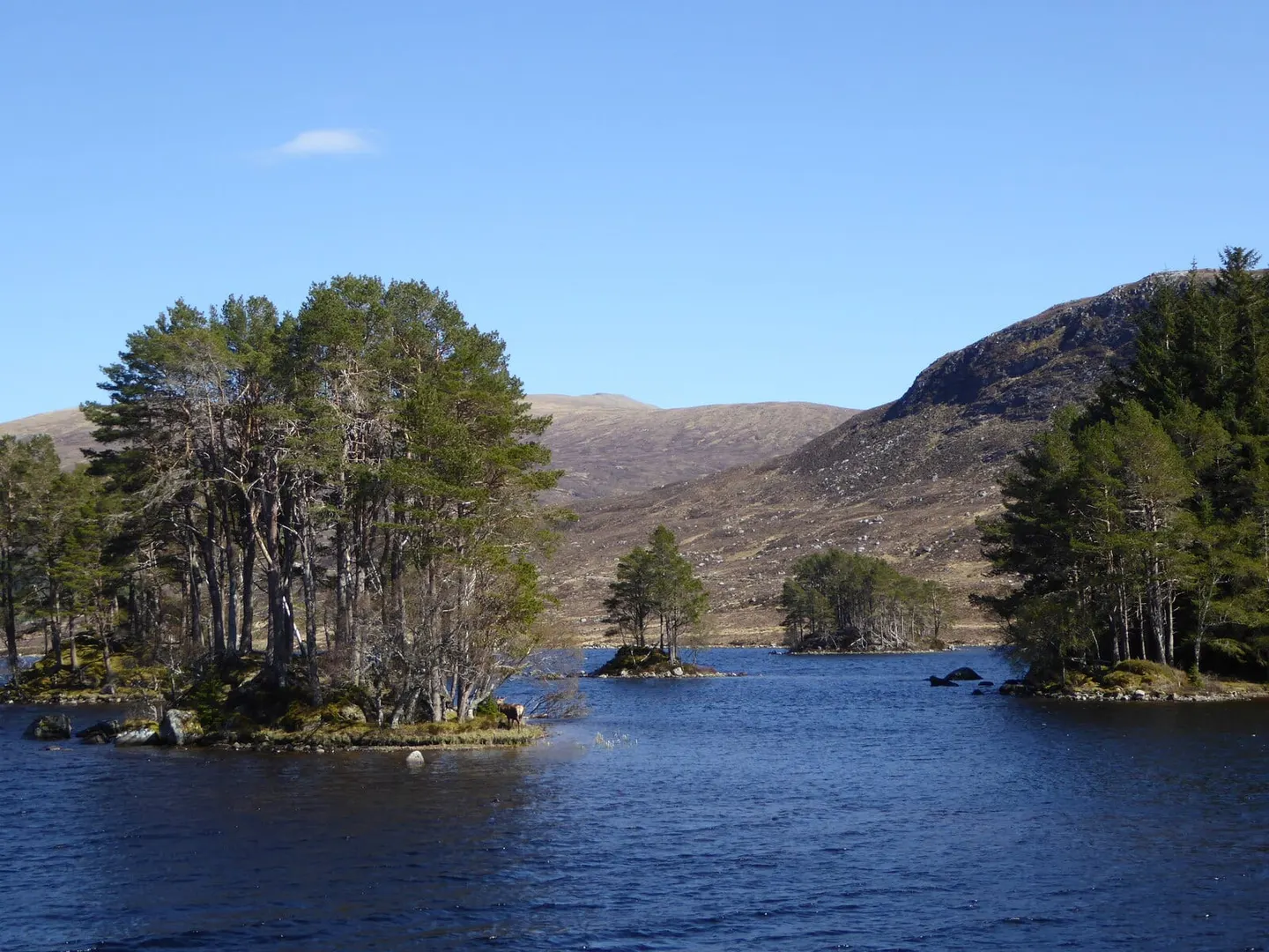 Photo of Loch Ossian, a loch near Corrour, Highland, the Scottish Highlands and Islands.