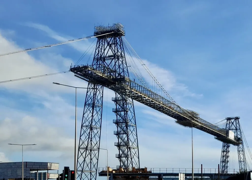 Photo of Newport Transporter Bridge, a landmark in Newport, south east Wales.
