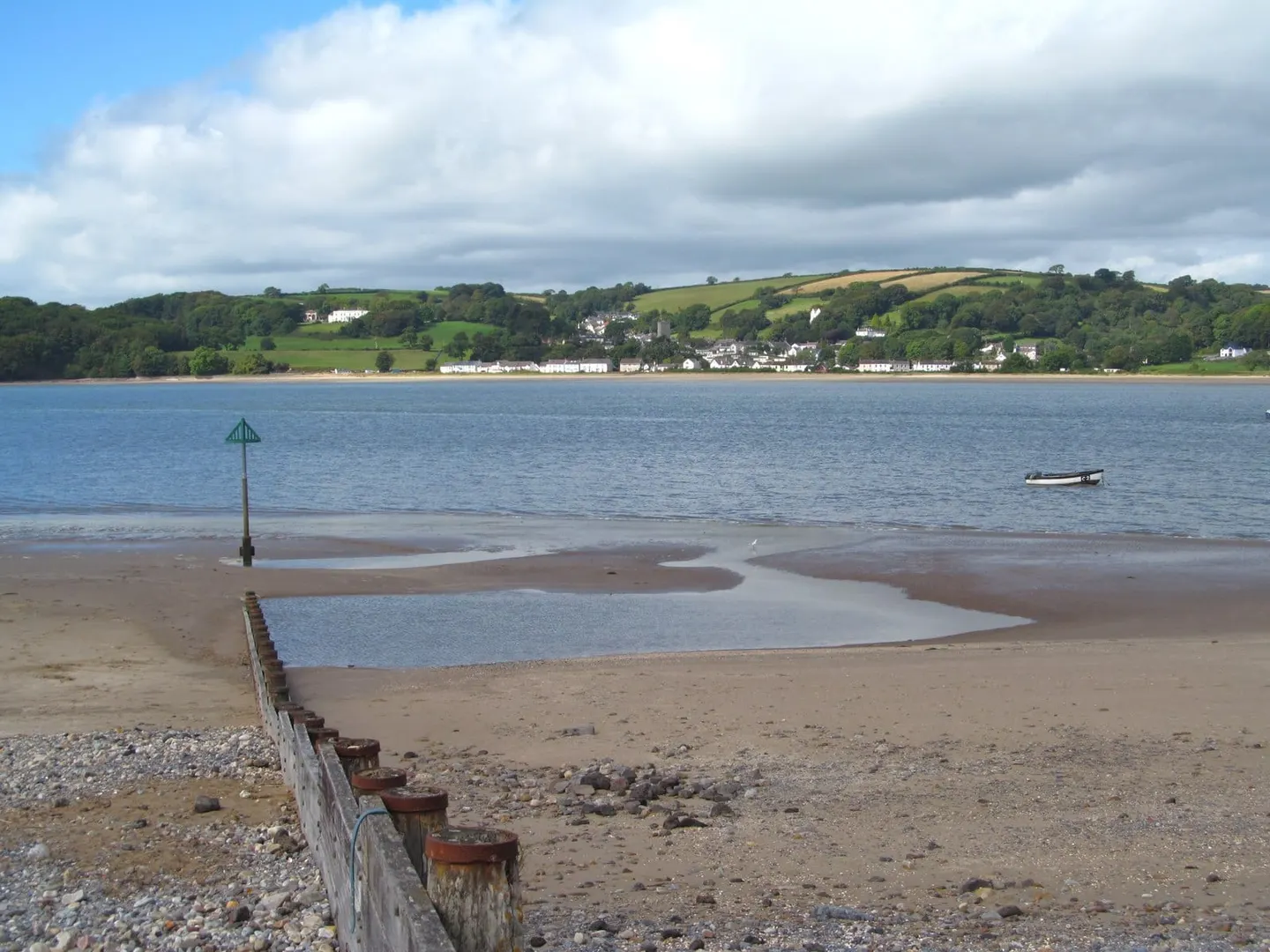 Photo of Ferryside Beach, a beach in Carmarthenshire, south west Wales.