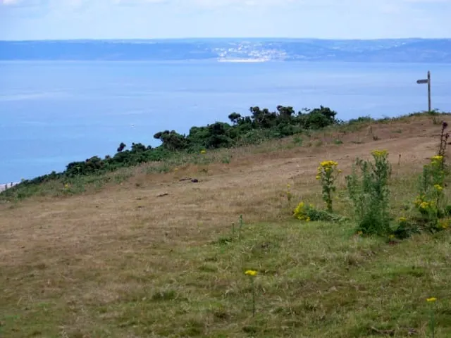 Photo of the coast at West Bexington and Cogden, Dorset, south west England.