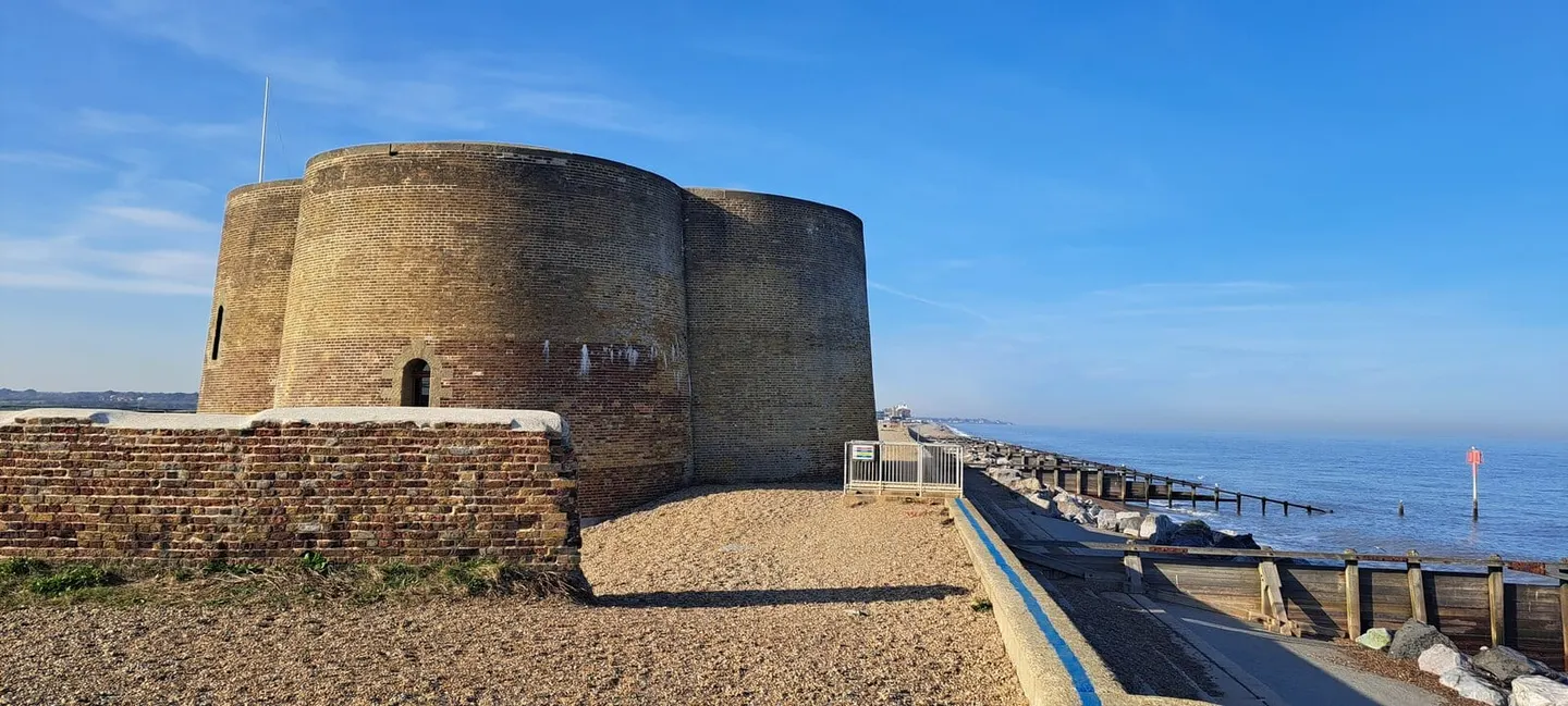 Photo of Martello Tower CP, a folly near Aldeburgh, Suffolk, eastern England.