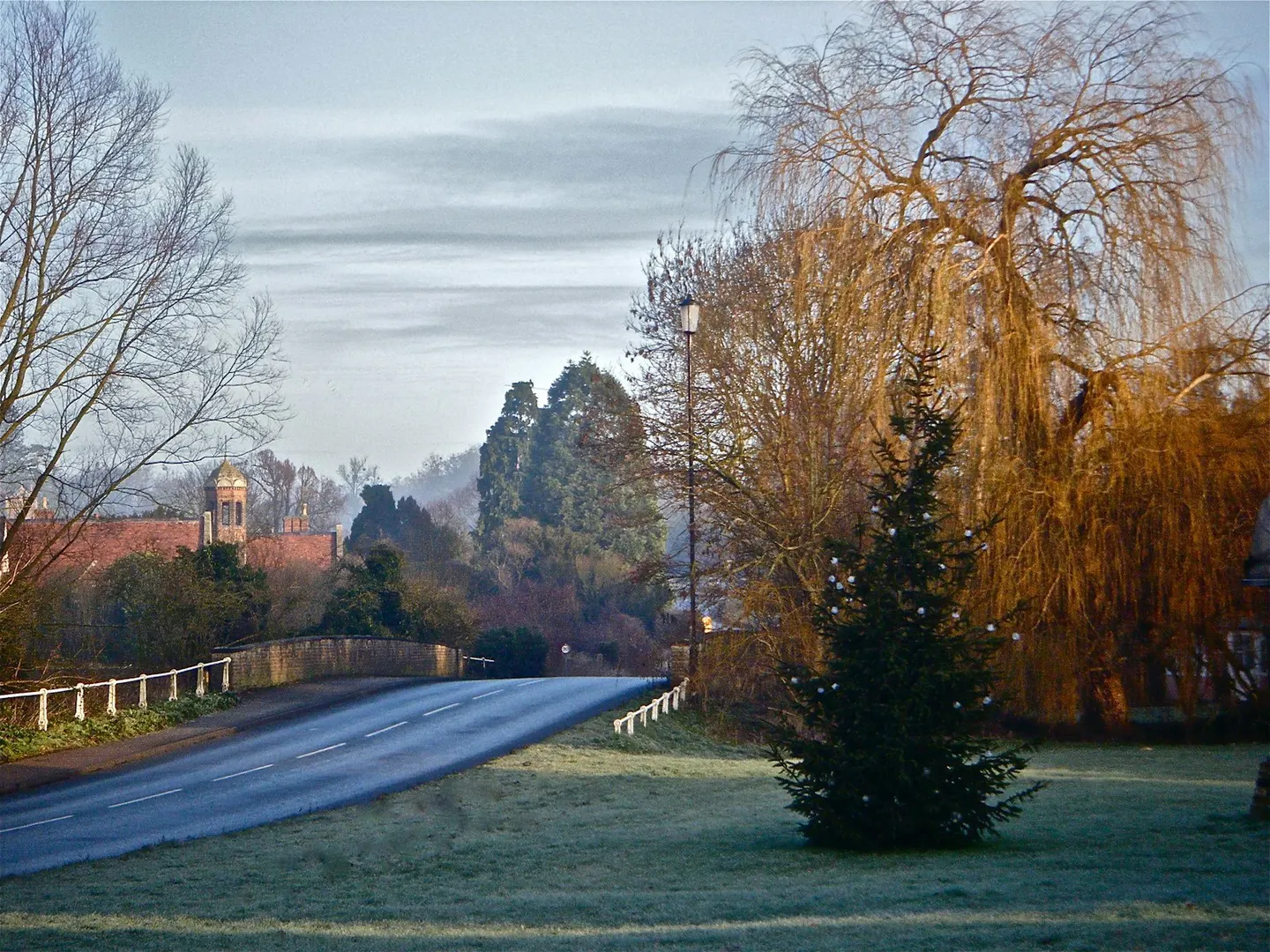 Photo of Long Melford, a village in Suffolk, eastern England.