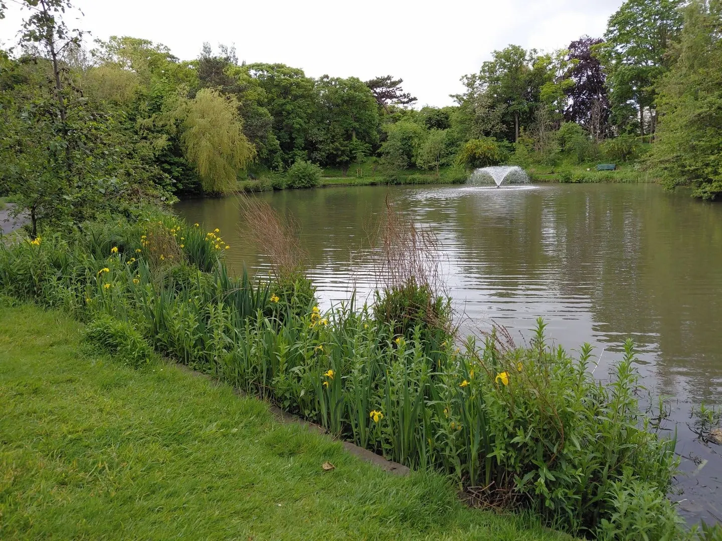 Photo of Hesketh Park, a Grade II* registered house & garden near Lytham, Merseyside, north west England.