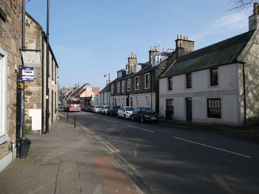 Photo of Aberdour, a village in Fife, central Scotland.
