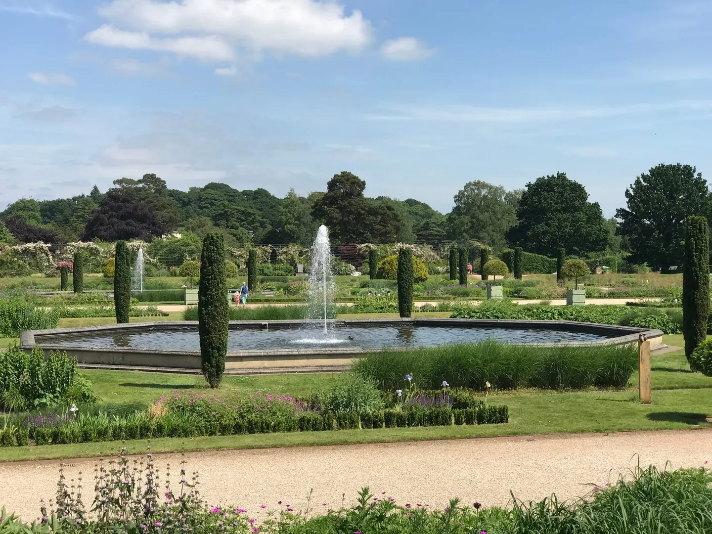 Photo of Trentham Gardens, a Grade II* registered house & garden near Barlaston, Staffordshire, central England.