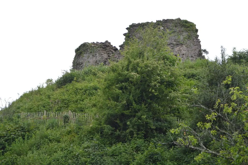 Photo of Plympton Castle, a ruined castle near Plymouth, Devon, south west England.