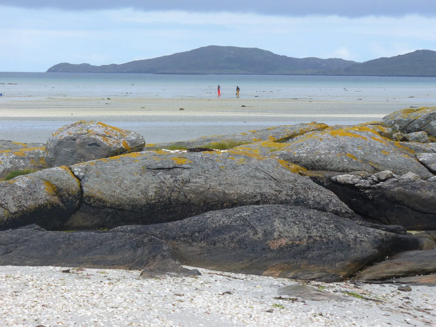 Photo of Seal Bay (Traigh Tuath), a beach near Eoligarry, Na h-Eileanan Siar, the Scottish Highlands and Islands.