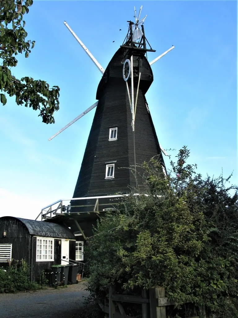 Photo of Herne Mill, a windmill in Kent, south east England.