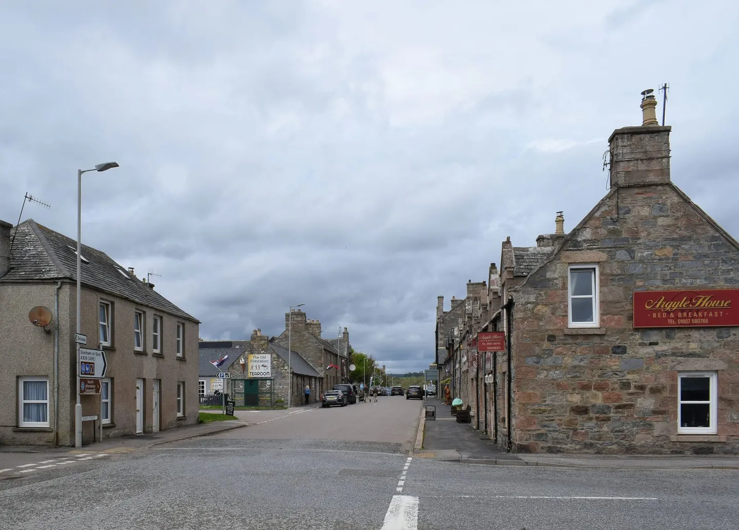 Photo of Tomintoul, a village in the Cairngorms, Moray, the Scottish Highlands and Islands.