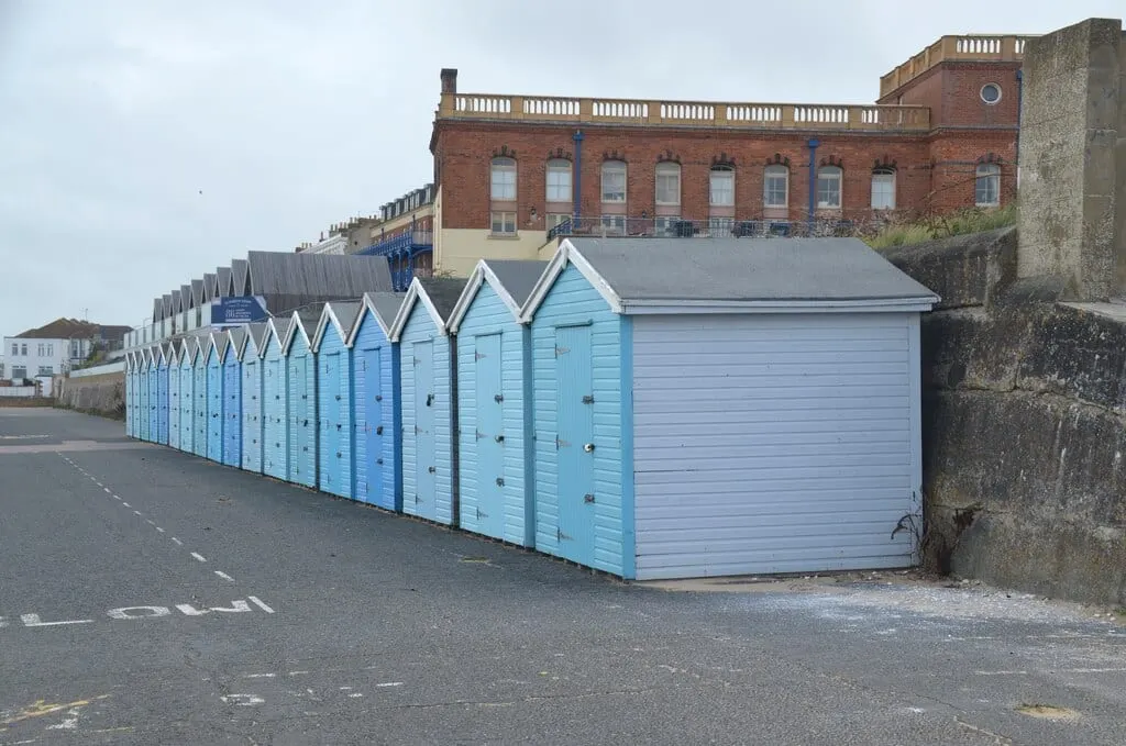 Photo of Westbrook Bay, Margate, a swimming spot near Broadstairs, Kent, south east England.