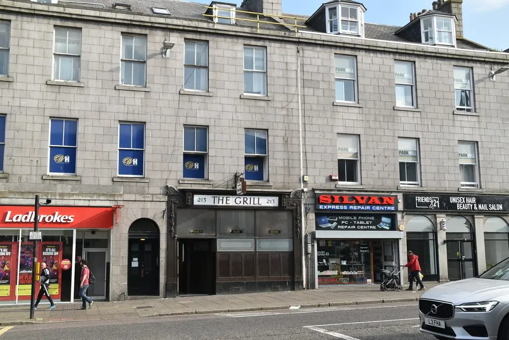 Photo of The Grill, a pub in Aberdeen, north east Scotland.