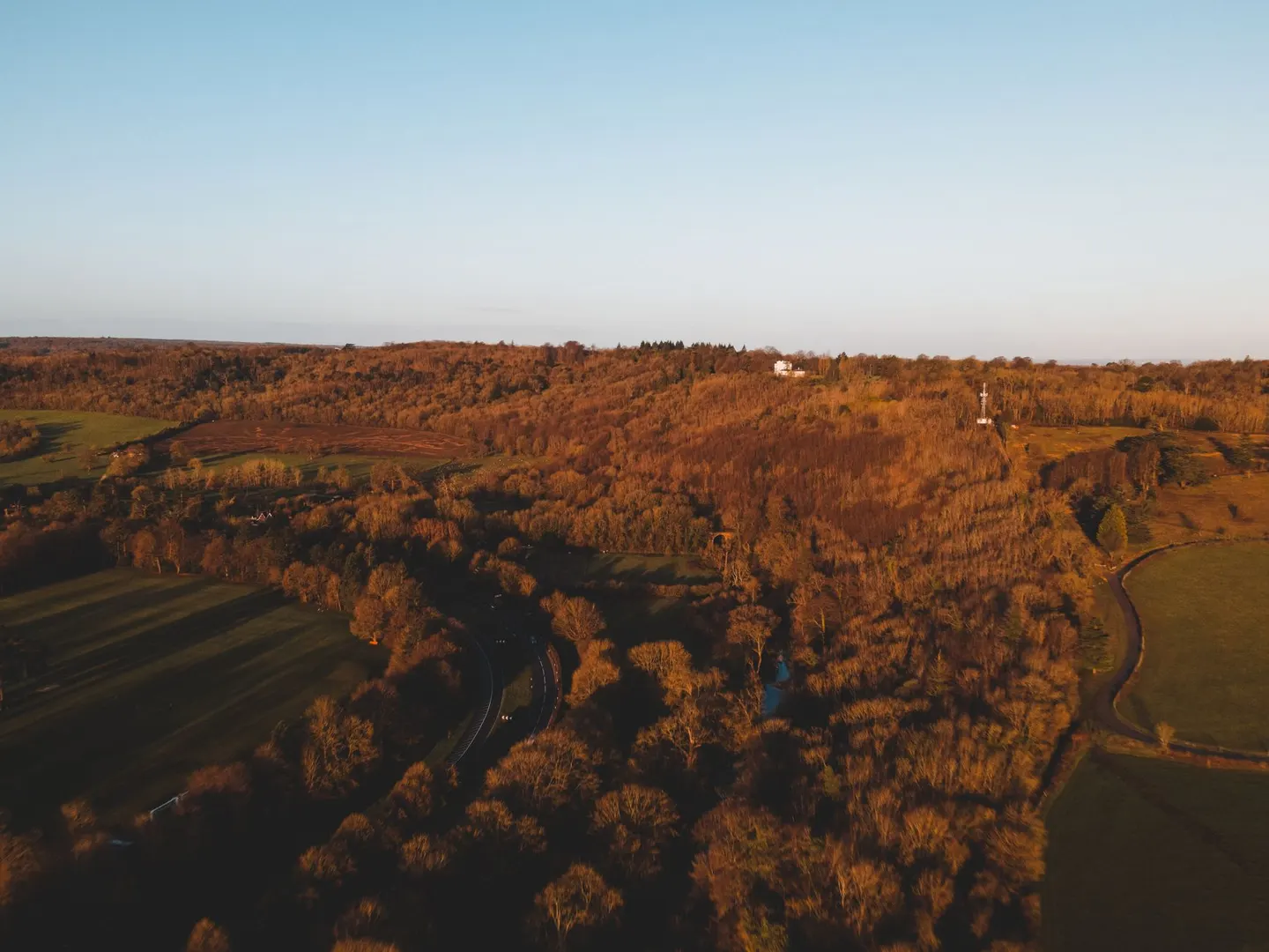 Photo along the North Downs Way, a 153-mile National Trail running from Farnham to Dover, south east England.