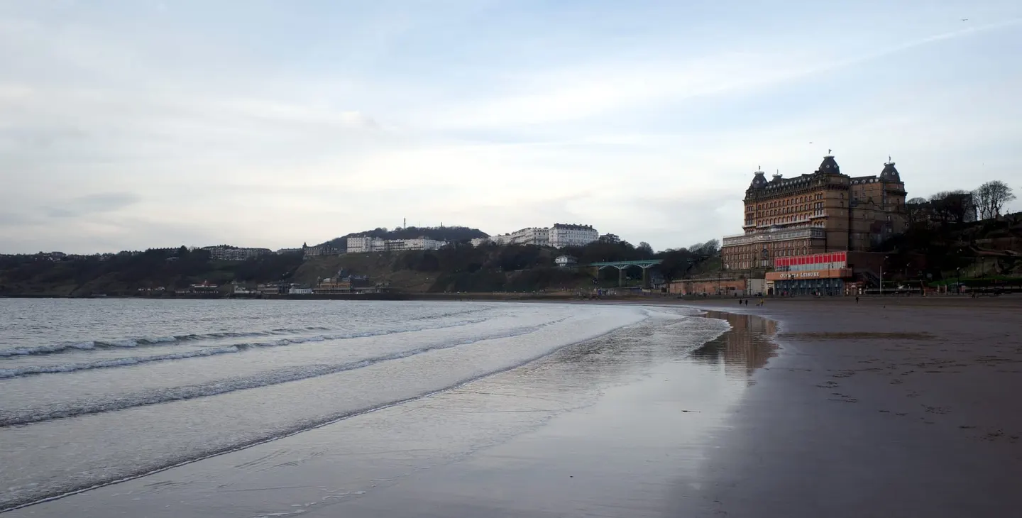 Photo of Scarborough South Bay, a swimming spot in North Yorkshire, northern England.